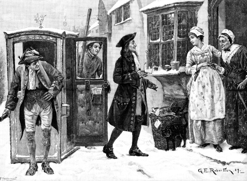 A Visit from an Old Friend, 1890. Creator: P Naumann.