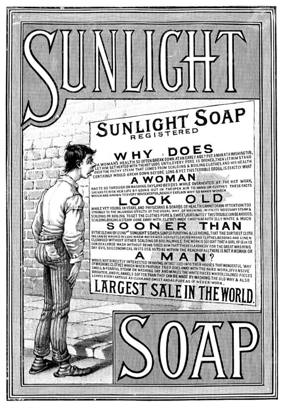 Advertisement for Sunlight Soap, 1890. Creator: Unknown.