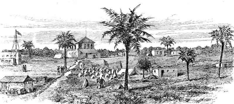 ...Emin Pasha Relief Expedition: sketches from Zanzibar - Bagamoyo...Mr. Stanley’s followers, 1890. Creator: Unknown.