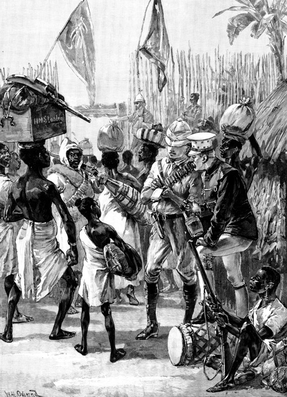 Emin Pasha Relief Expedition - Stanley’s departure from Yambuya Camp:...Final Instructions..., 1890. Creator: R. Taylor.