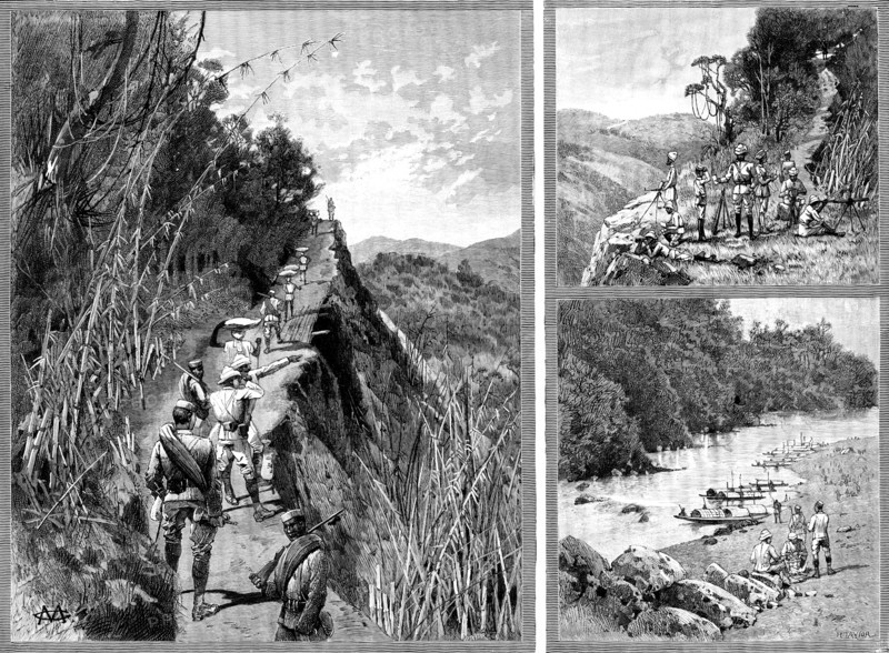 With the Lushai Expedition, 1890. Creator: R. Taylor.