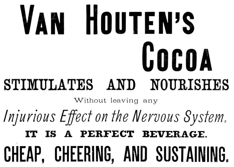Advertisement for Van Houten’s Cocoa, 1890. Creator: Unknown.