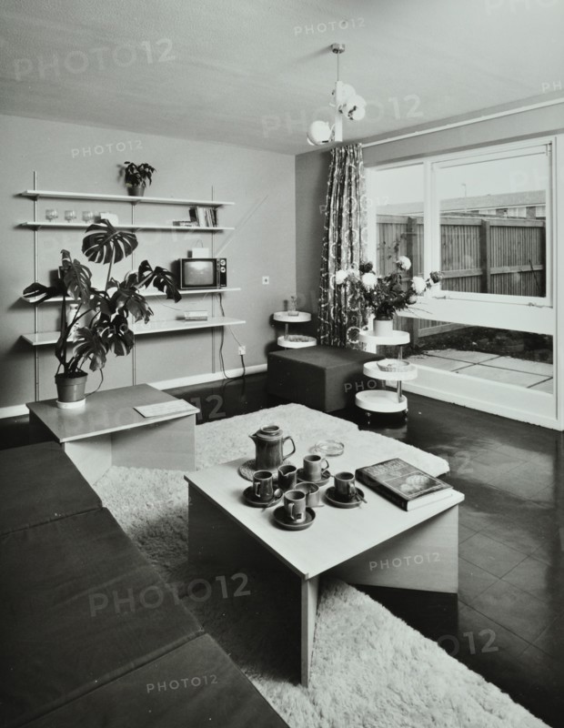 45 Enfield Chase, Houghton Regis, Dunstable, Bedfordshire: living room, 1971. Creator: Unknown.