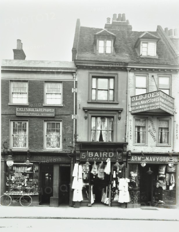 13-15 Church Street, Greenwich, London: front elevations, 1911. Creator: Unknown.