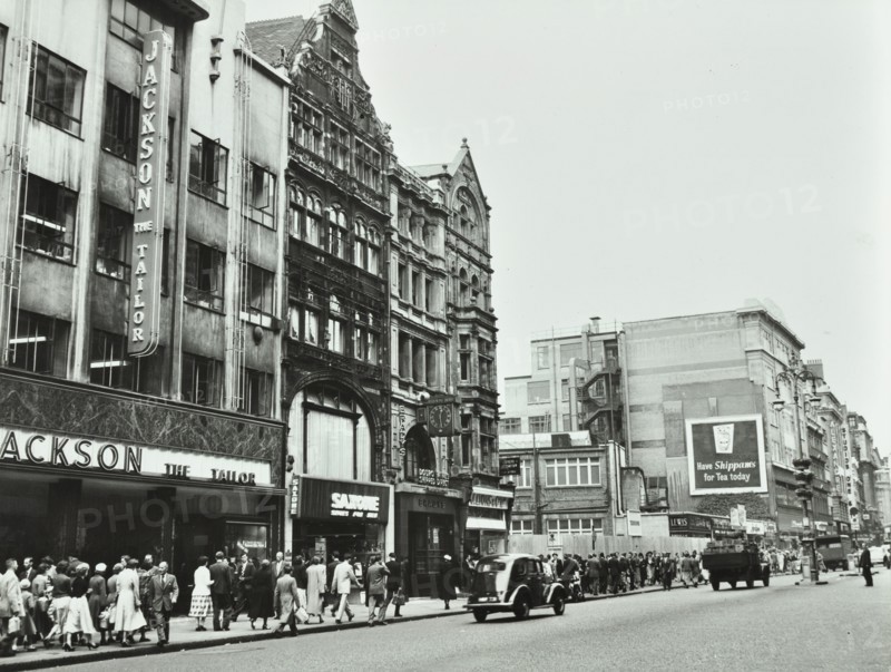 175-197 Oxford Street, Westminster LB, London: front elevations, 1955. Creator: Unknown.