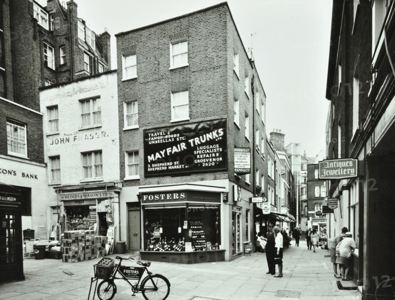 28-36 Shepherd Market, Westminster LB, London: front elevations, Mayfair, shops, 1967. Creator: Unknown.