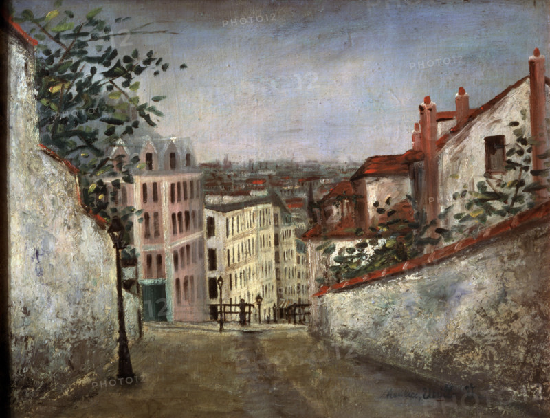 'Rue du Mont Cenis, Montmartre', c1914-c1919. Creator: Maurice Utrillo.
