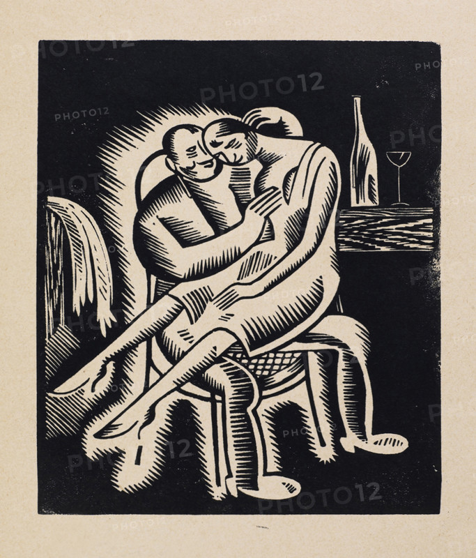 In the Pub, 1920s. Creator: Vasyl' Masyutin.