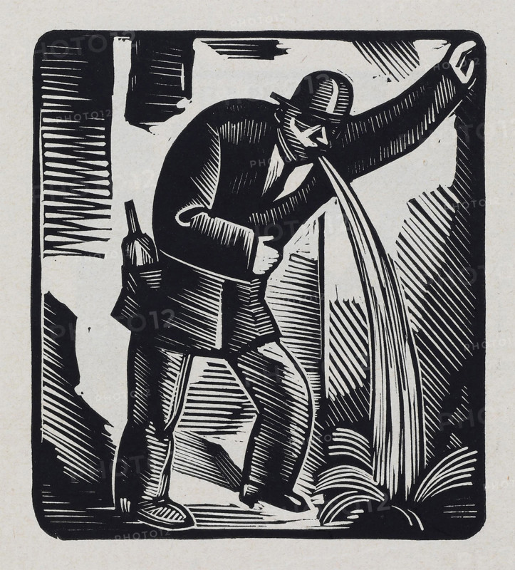 From the series "Wine, women and cards", 1920. Creator: Vasyl' Masyutin.