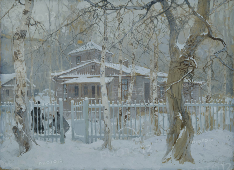 Winter landscape, 1915. Creator: Stepan Fedorovic Kolesnikov.