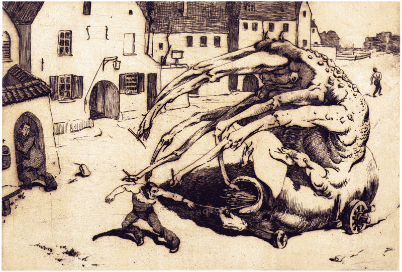 The Conscience, 1911. Creator: Vasyl' Masyutin.