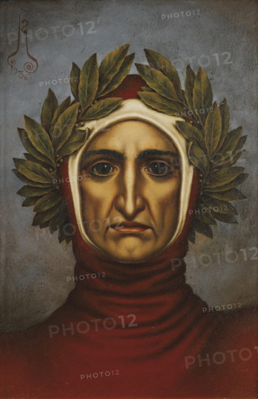 Portrait of Dante Alighieri (1265-1321), 1936. Creator: Nikolay Kalmakov.