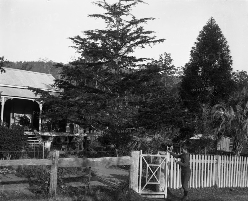 Frederick George Walker at unknown house possibly his home, c1900s. Creator: Robert Augustus Henry L'Estrange.