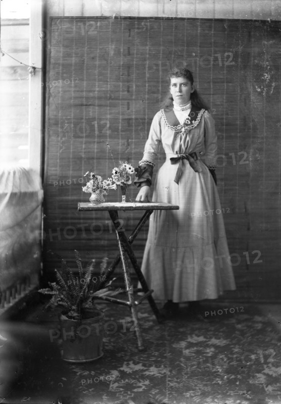 Portrait of lady - unknown, c1900s. Creator: Robert Augustus Henry L'Estrange.