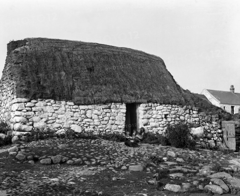Stone cottage, Ireland c1895. Creator: Robert Augustus Henry L'Estrange.