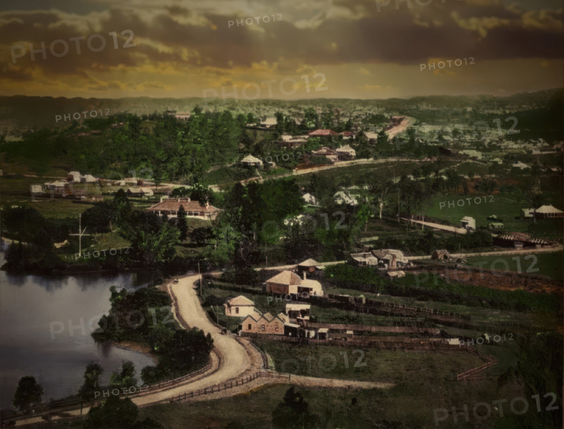 Hamilton Road, Brisbane, looking towards Bowen Hills, 1883. Creator: Unknown.