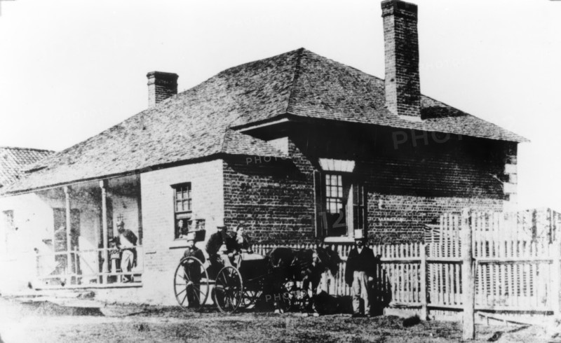 Brisbane General Hospital, George Street, Brisbane, 1865. Creator: Unknown.