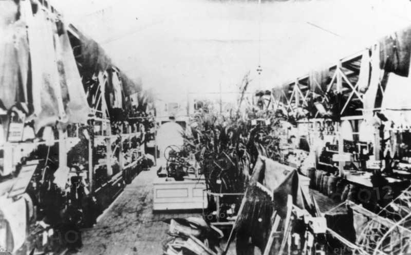 Interior of the main pavilion at the first Queensland Intercolonial Exhibition, 1876. Creator: Unknown.