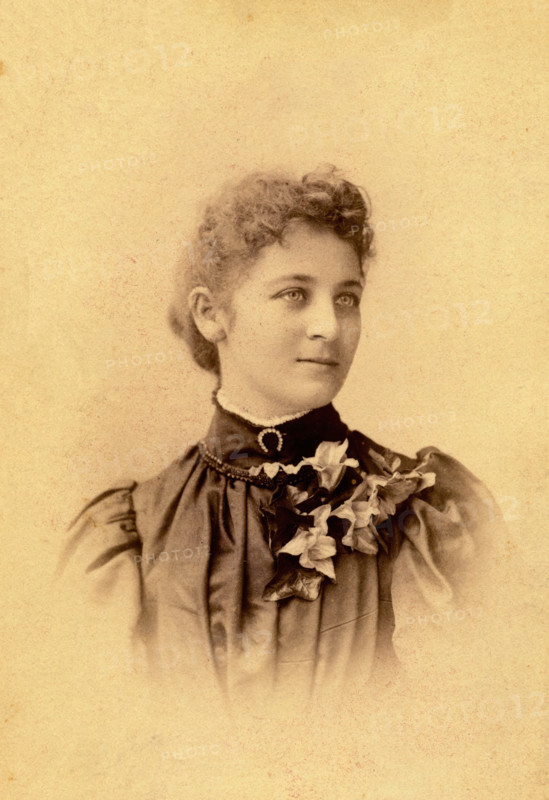 Portrait of an unknown young woman. Creator: J.S. Wiley.
