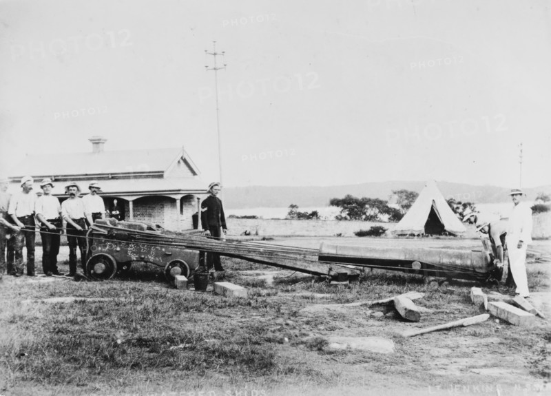 Students on the Long Course at the NSW School of Gunnery Middle Head,1892. Creator: Unknown.