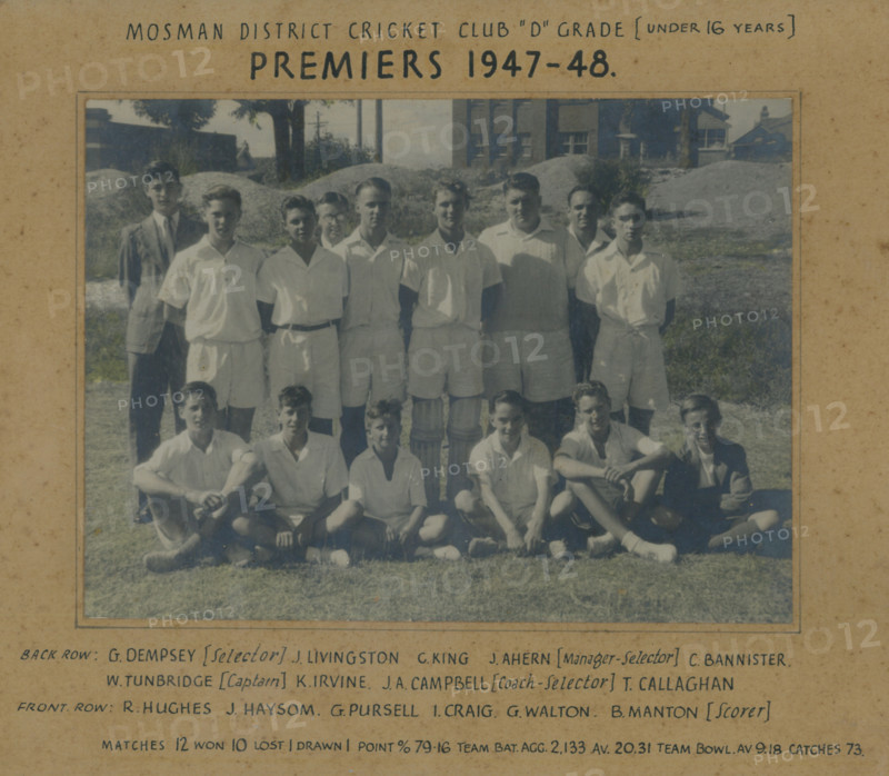 Mosman District Cricket Club. Creator: Unknown.