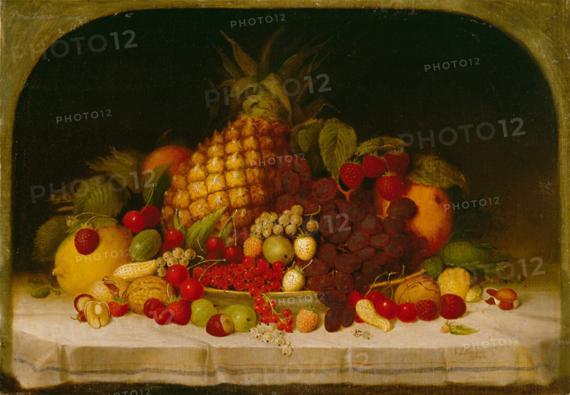 Fruit Piece, 1849. Creator: Robert Seldon Duncanson.