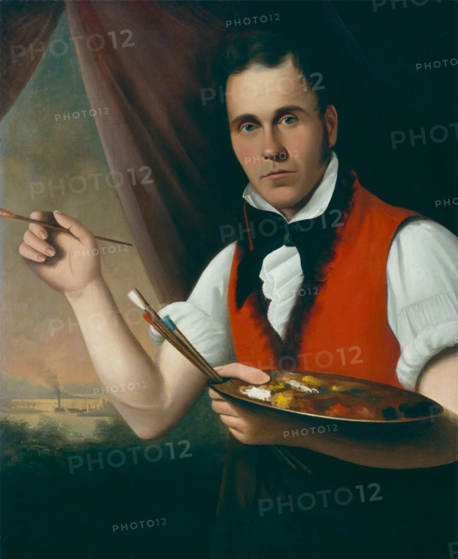 Self Portrait, 19th century. Creator: Francis Matte.