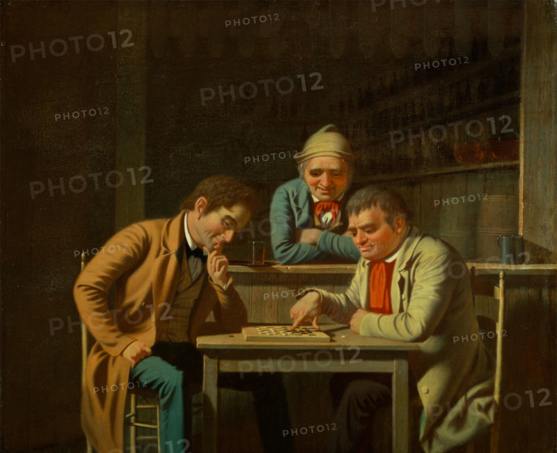 The Checker Players, 1850. Creator: George Caleb Bingham.