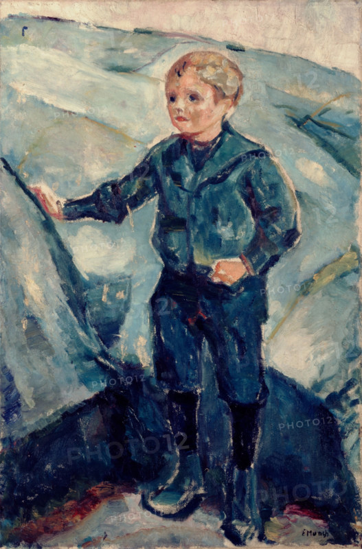 Boy in Blue, c1900. Creator: Edvard Munch.