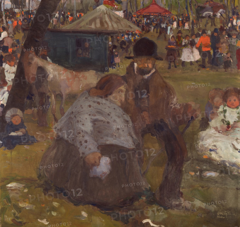 Pentecost Holiday Fair near Cracow, 1906. Creator: Witold Wojtkiewicz.