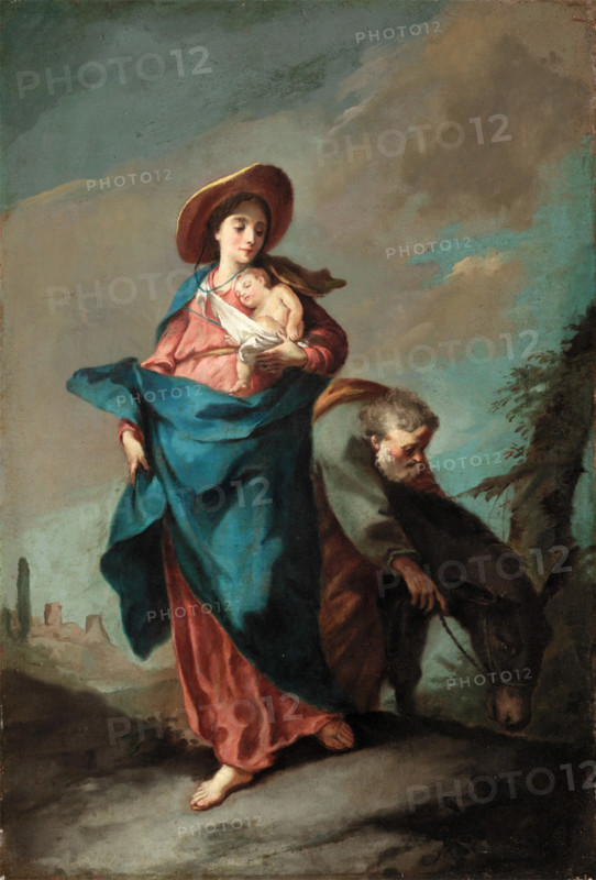 The Flight into Egypt, 18th century. Creator: Anon.