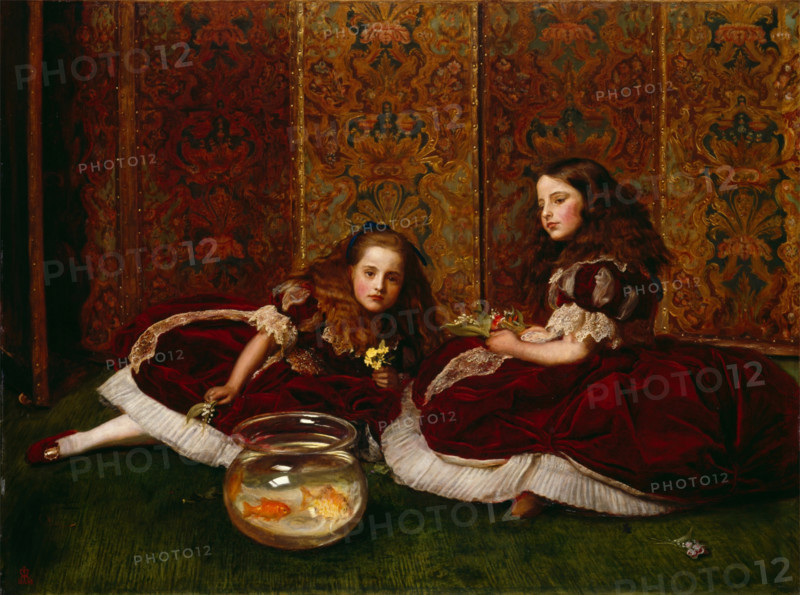 Leisure Hours, 1864. Creator: John Everett Millais.