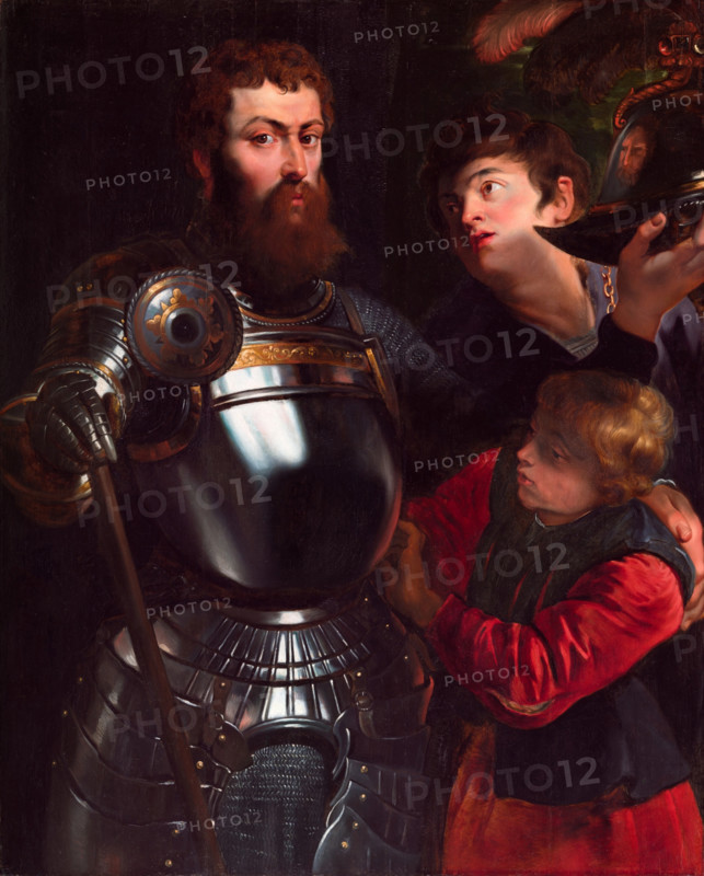Warrior with Two Pages, c1615. Creator: Peter Paul Rubens.