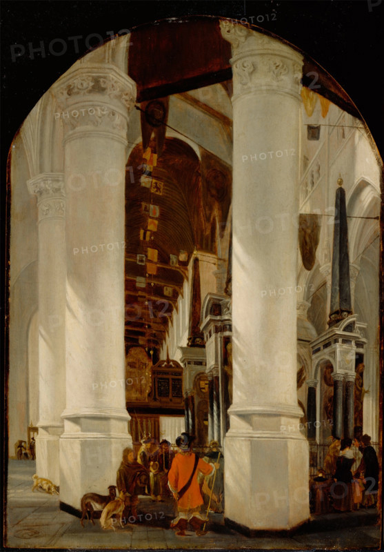 The Nieuwe Kerk at Delft with the Tomb of Willem the Silent, c.between 1650 and 1651. Creator: Unknown.