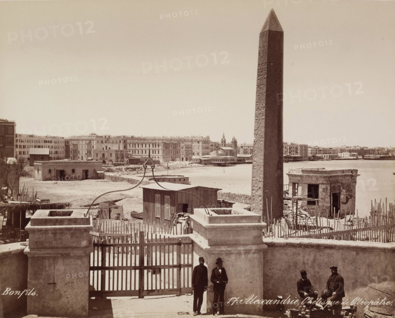Cleopatra's Needle, Alexandria, 19th century. Creator: Maison Bonfils.