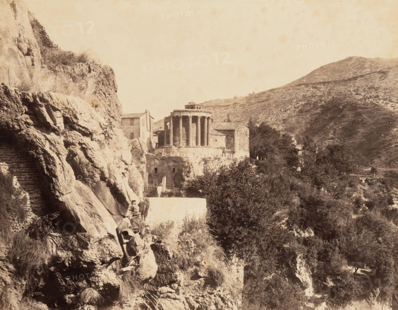 Temple at Vesta at Tivoli, c1863. Creator: Robert MacPherson.
