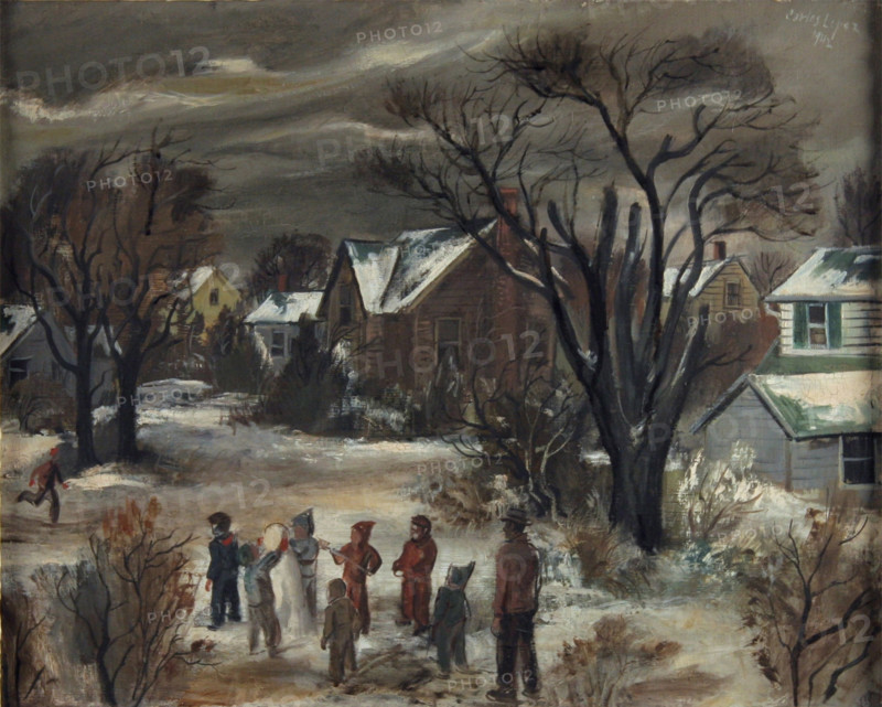 Snow Man, 1942. Creator: Carlos Lopez.