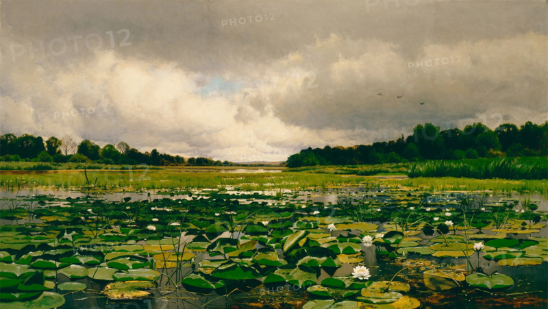 The Lily Pond, c1886. Creator: Charles Harry Eaton.