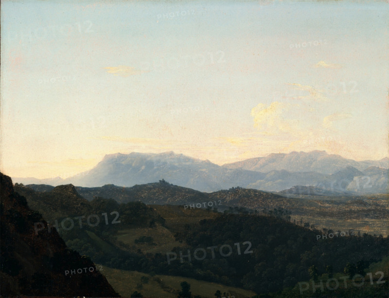 The Sabine Mountains, late 18th or early-mid 19th century. Creator: Jean Joseph Xavier Bidauld.