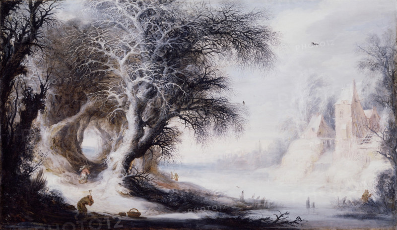 Winter Landscape, between 1610 and 1650. Creator: Gysbrecht Leytens.