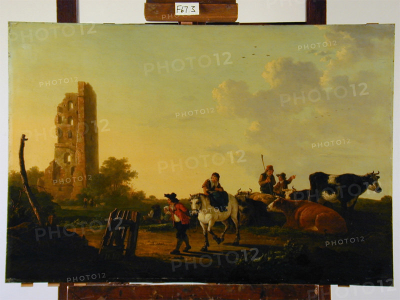 Landscape with Cattle and Figures, c1640-1690. Creator: Aelbert Cuyp.