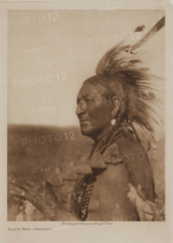 Black Man, Arapaho, 1927. Creator: Edward Sheriff Curtis.