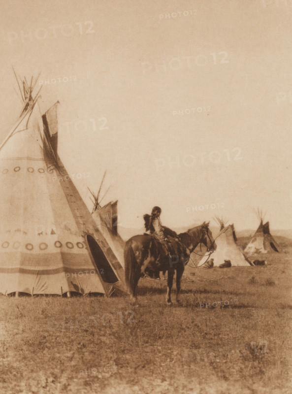 A Chief's Son, Assiniboin, 1926. Creator: Edward Sheriff Curtis.