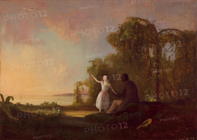 Uncle Tom and Little Eva, 1853. Creator: Robert Seldon Duncanson.