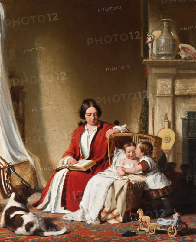 Mrs. Bradford Ripley Alden and her Children, 1852. Creator: Robert Walter Weir.