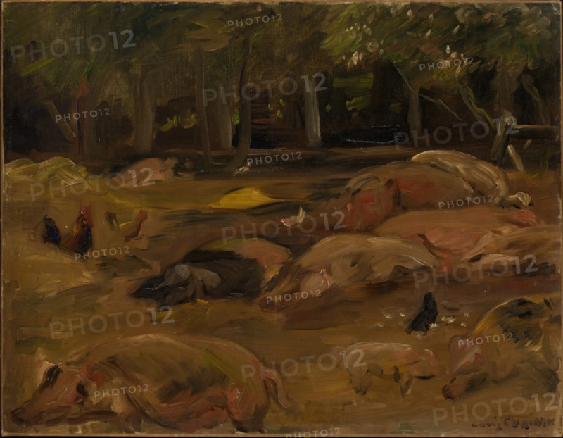 The Piggery, 1912. Creator: Lovis Corinth.