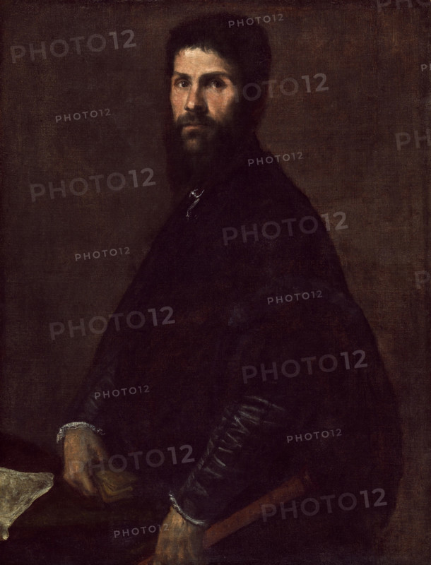 Man Holding a Flute, c.between 1560 and 1565. Creator: Titian.