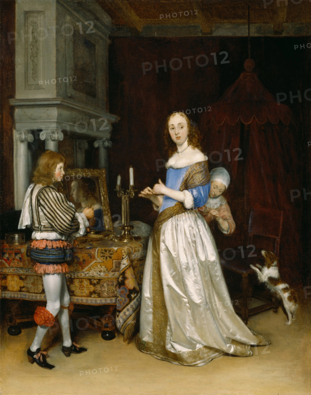 Lady at Her Toilette, c1660. Creator: Gerard Terborch II.