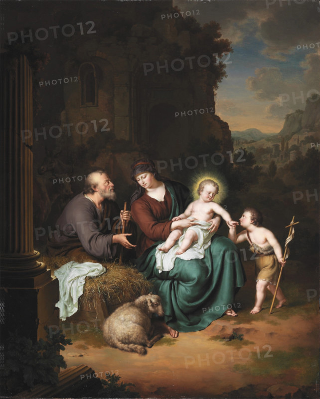 The Holy Family and Saint John the Baptist, 1708. Creator: Willem van Mieris.
