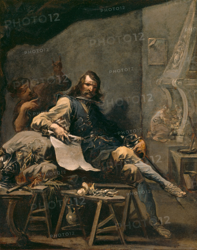 Satire on a Nobleman in Misery, between 1719 and 1725. Creator: Alessandro Magnasco.